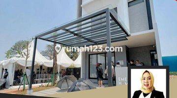tampak depan rumah baru indent cluster emerald