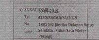 Gambar 4 Termurah.. Tanah Bentuk Kotak Luas 1.891 m² SHM Di Ragajaya