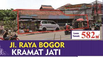 Gambar 1 Tanah Luas 582 M2 Ada Bangunan Lama Di Jl. Raya Bogor Dekat Tol