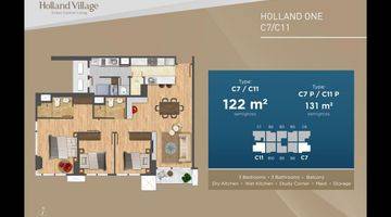 Gambar 5 Dijual Cepat Apt Holland Village Cempaka Putih 3br Luas 122 Nego!