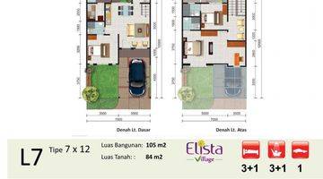 Gambar 3 Rumah 2 lantai di Elista Village Gading Serpong, Tangerang