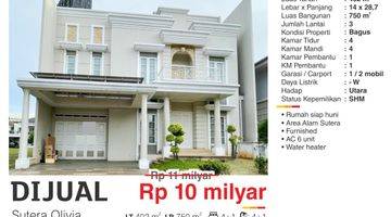 Gambar 1 Hot Listing Dijual Rumah Sutera Olivia Alam Sutera Siap Huni Furnished