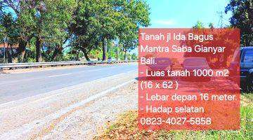 Gambar 5 Dijual tanah di jl Ida Bagus Mantra Saba Gianyar Bali