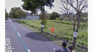 tampak depan tanah murah strategis jalan raya