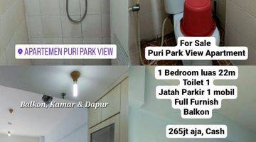 Gambar 1 Dijual Apartemen Puri Park View full furnished lokasj strategis dekat ke Puri Mall, Lippo Puri dan Kebon jeruk