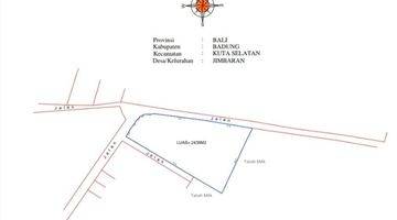 Gambar 2 Tanah murah belakang Side walk mall Jimbaran 2100m2 idr 5,5jt/m2