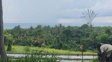 Gambar 3 Tanah Strategis 3000m2 Full View Laut Dan Terasering Sawah di Pantai Soka Tabanan