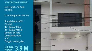 Gambar 1 Rumah Baru 2lt 4BR Minimalis Kelapa Gading Jakarta Utara