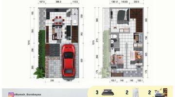 Gambar 3 Rumah Baru 2 Lantai Di Ketintang Surabaya 