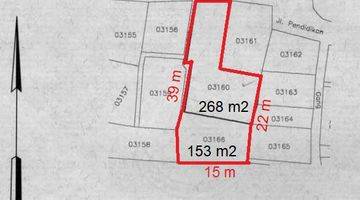 Gambar 1 Dijual Tanah @6,5 Juta-an LT 421 m2 dekat TOL Simatupang -GRATIS Rumah kost 2 lantai