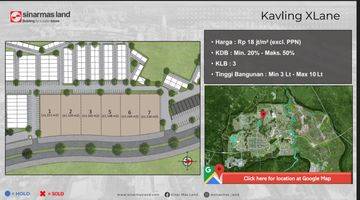 Gambar 3 Kavling Komersial Xlane Sinarmasland Bsd City