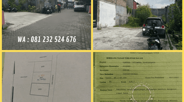 tampak depan tanah premium dekat kampus uny