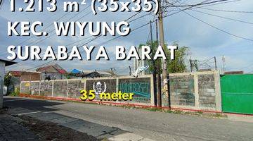 Gambar 1 Tanah Wiyung 1.213 M2 Surabaya Barat 7 Jt An M2 SHM Dkt Babatan Akses Ke Dian Istana Citraland