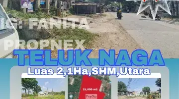 Gambar 1 SUPER MURAHHH! lahan komersil di Jl Raya Kp Sukadamai, Teluknaga, Tangerang, Banten