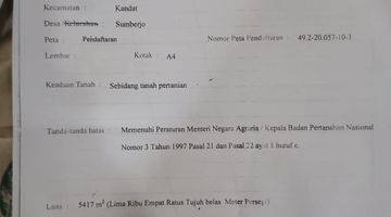 Gambar 5 Tanah Kandat Kediri Poros Sumberjo Dijual Murah Cpt B.u L 1 Ha