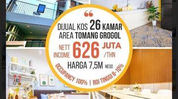 Gambar 1 Dijual Rumah Kos Baru Dan Full Furnish Di Tomang, Uk 4x25m2, 4lantai, Harga Rp 7.5m.