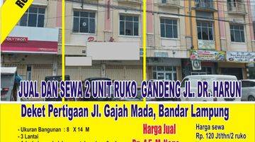 Gambar 1 Ruko 2 Unit Gandeng di Jl Dr Harun Siap Pakai