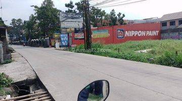 tampak depan dijual tanah komersil pinggir jalan