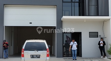 tampak depan gudang aerobizhub soekarno-hatta