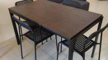 ruang makan comfortable unit fully furnished with
