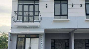 tampak depan rumah cluster 2 lantai harga