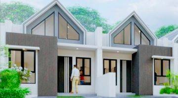 tampak depan rumah baru 2 lantai kawasan