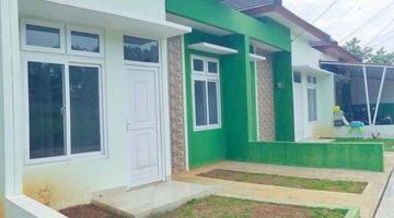 tampak depan rumah baru unit siap huni