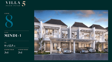 Gambar 2 Dijual Rumah Villa Pasir Putih 5 Tipe Mahogani & Mindi Ukuran 8x12,5