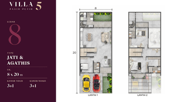 Gambar 3 Dijual Rumah Villa Pasir Putih 5 Tipe Agathis & Jati Ukuran 8x20