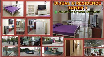 Gambar 1 Dijual Apartemen U Residence 1, Lantai 2 Sebelah Function Room & Swimming Pool, Lippo Karawaci, Tangerang