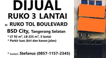 Gambar 1 Dijual Ruko di Area Ruko Tol Boulevard Bsd City, Tangerang Selatan