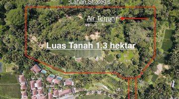 Gambar 1 Tanah View Air Terjun Sawah Sungai di Kenderan Tegalalang, Ubud Gianyar SHM 13.000 m² 