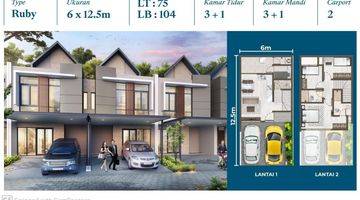 Gambar 2 Rumah 2 Lantai Pik2 Unfurnished SHM Ukuran 6x12,5m Bagus 