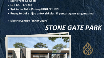 Gambar 1 Rumah 2 Lantai Baru Di Cluster Stonegate Emerald Gate Dekat Uc Citraland, Surabaya. Dekat Graha Famili Dan Pakuwon Indah