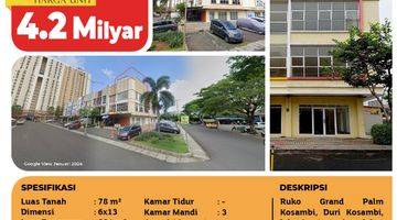 Gambar 4 Turun Harga, Ruko Grand Palm Kosambi, Jakarta Barat, 6x13m², 3 Lt, Ppjb