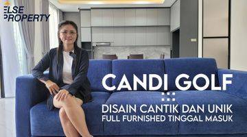 ruang keluarga rumah mewah full furnished di