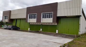 tampak depan gudang jual cepat pergudangan tanjung
