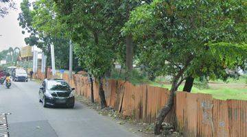 tampak depan tanah murah pinggir jalan besar