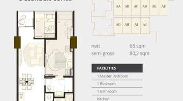 Gambar 2 Disewakan Apartemen 2 BR di 31 Sudirman Suites 