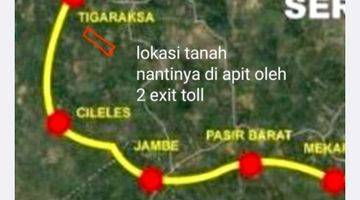 Gambar 3 Tanah matang SHM 550000 m2 55 ha tigaraksa tanggerang bagus akses 2  jalan tol 