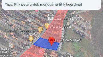 Gambar 1 For rent land in canggu batu bolong premium location 