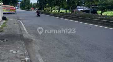 tampak depan tanah shm tepi jalan raya