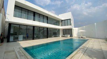 Gambar 5 Modern Glass House di Bsd Lantai Marmer Italian Ada Swimming Pool