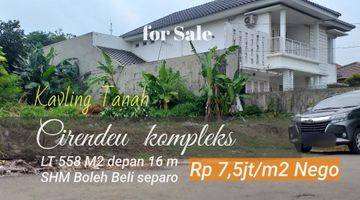 Gambar 1 Jual Kavling Tanah 558 m² (16x34,9) SHM Komplekdi Bukit Cirendeu