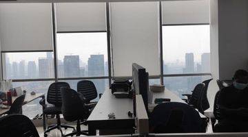 Gambar 1 Ruang Kantor Full Furnished, Siap Pakai, Bebas Ganjil Genap Kantor Bagus di Jl Prof Dr Satrio Kav 18