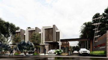 tampak depan rumah exclusive 2 lantai dekat