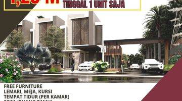 tampak depan rumah exclusive 2 lantai dekat