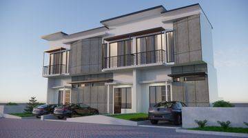 tampak depan rumah villa luas tanah besar