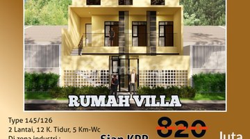 tampak depan rumah kos 12 kamar kawasan