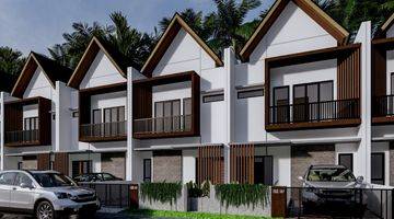 tampak depan rumah villa terlaris dekat kampus